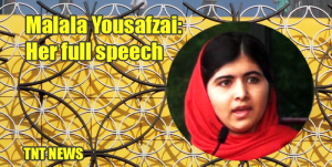 Malala Yousafzai: Her full speech