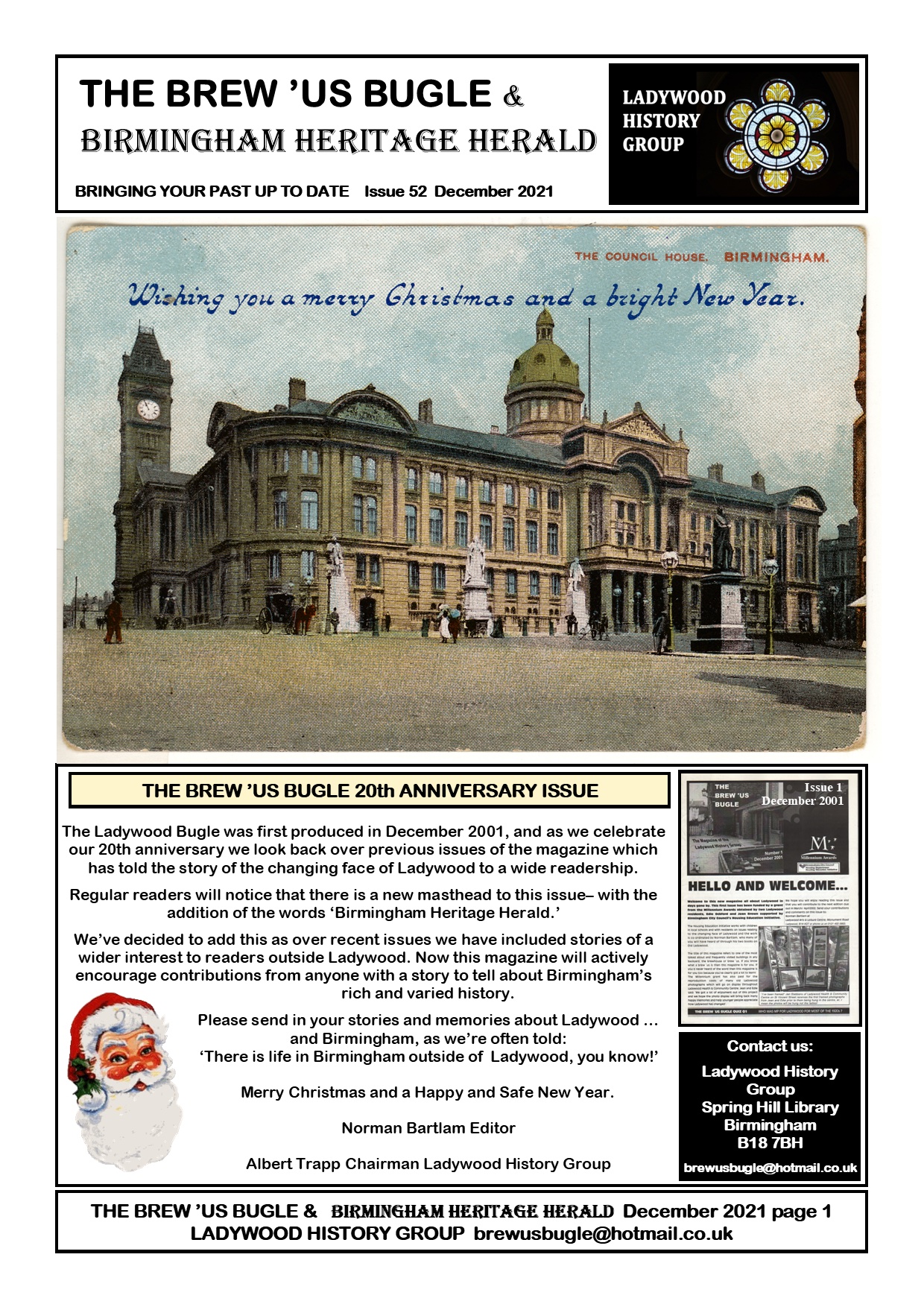 The Brew 'Us Bugle & Birmingham Heritage Herald issue 52 December 2021