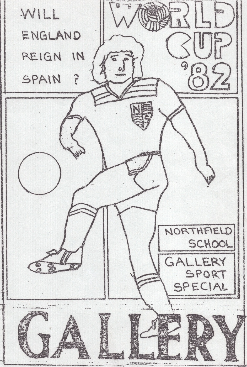 Northfield School's newspaper from June 1982: World Cup '82 issue